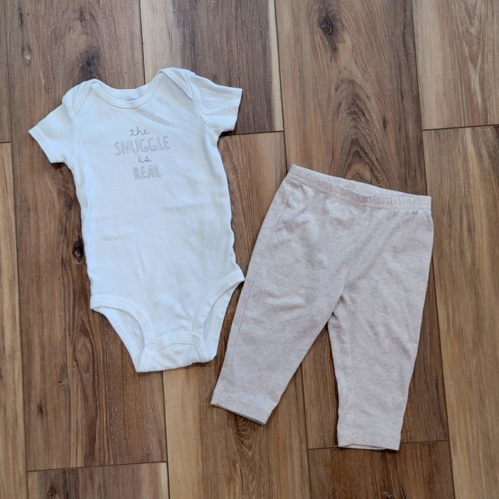 Carter's 'The Snuggle Is Real' Baby Matching Set, 6M